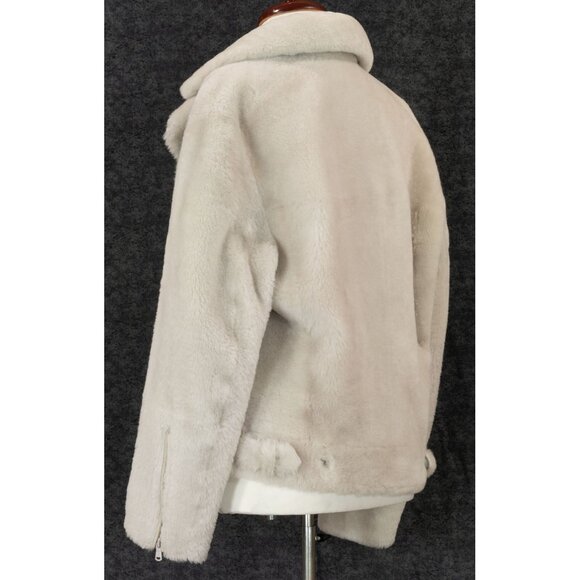 NWT $12250  BRUNELLO CUCINELLI BIKER SHEARLING FUR JACKET 2023 FALL SIZE 42 - Picture 6 of 10